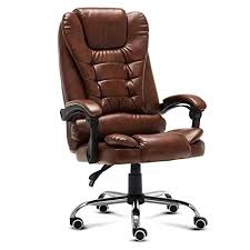 Wxf Ergonomic Office Chairs Executive Extra Padded High Back Tilt Reclining Faux Leather Desk Computer With Leather Swivel Chair Chair Reclining Office Chair