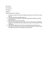 In to kill a mockingbird, each character is rendered with precision. Doc To Kill A Mockingbird Chapters 30 31 Questions India Gilmere Academia Edu