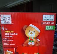 Teddy Bear In Present Inflatable Reg Price $79.98 Asking Only $60