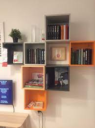 The black wall cube shelf kit, from knape & vogt, is a unique and contemporary solution to decorative shelving. Ikea Eket Multicolor Wall Storage Cubes Ikea Storage Cubes Apartment Storage Diy Ikea Eket