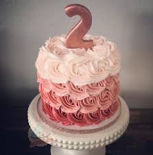 Birthday Rose Gold Cake Design Rose Gold Rosette Cake Smallandsimpleconfections Smallandsimpleconfections Rosegold Ombrecake Ro Rose Gold Wedding Cakes Rosette Cake Simple Birthday Cake