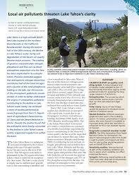 PDF) Local air pollutants threaten Lake Tahoe's clarity