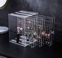 Hlsicnalm Soporte Para Pendientes De Acrílico Organizador De Pendientes  Soporte De Exhibición Transparente De Joyería