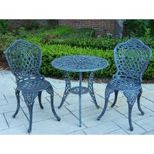 Oakland Living Mississippi 3 Piece Patio Bistro Set Bistro Set Patio Furniture Sets 3 Piece Bistro Set