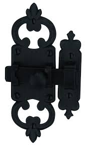 Targette En Fer Forge Noir Avec Systeme De Fermeture Avec Pene Coulissant Fabrication Sur Mesure 100 Francaise Et De Quali Fer Forge Idees Pour La Maison Fer