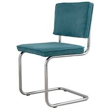 zuiver eetkamerstoel ridge rib blauw eetkamerstoelen stoelen blauw