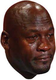 Crying Michael Jordan Sticker By Jonkiwi In 2021 Crying Michael Cute Backgrounds For Phones Crying Meme