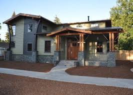 In its modern revival, the craftsman style is still as charming and attractive as ever. Could This Be Made Into A Single Story And Still Look Similar Love The Wood Detailin Craftsman Bungalow House Plans Craftsman Floor Plans Bungalow Style House