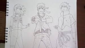 Naruto para pintar equipo 7. El Equipo 7 Se Reune Dibujo Anime Amino