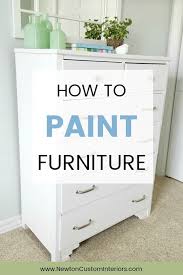 How To Paint Wood Furniture With No Brush Strokes Painting Wood Furniture Repainting Furniture Painted Furniture