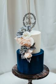 Elegant wedding invitation template set with burgundy and peach watercolor floral frame and border decoration. Navy Blue Is The Wedding Color Scheme You Ll Never Regret Winter Wedding Cake Blue Wedding Decorations Wedding Cakes Blue