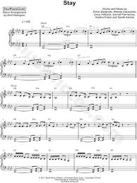 Yourpianocover Stay Sheet Music Piano Solo In F Minor Download Print Sku Mn0173577