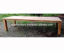 A patio dining set can add flair and comfort to backyard dining. Teak Wood Outdoor Long Dining Table 3 Meter Jepara Indonesia Garden Patio Furniture Products Otherhomefurniture Buy Outdoor Furniture Dining Table Otherhomefurniture Product On Alibaba Com