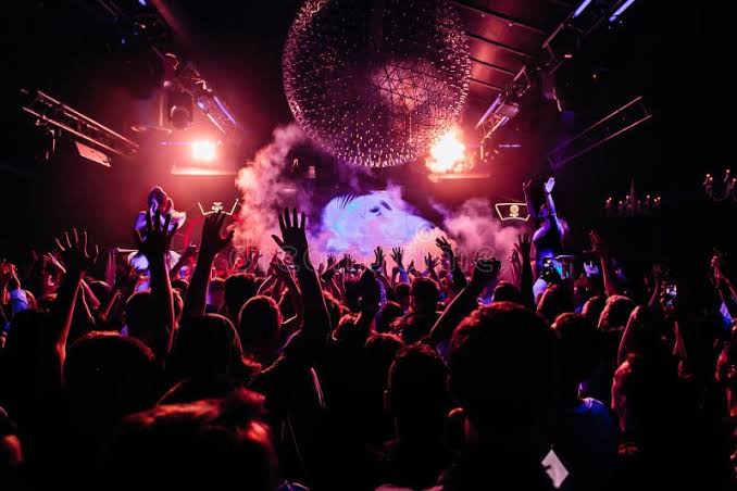 Nightlife crowd
