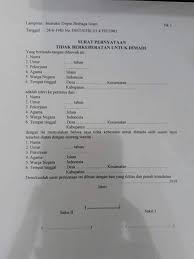 Contoh Surat Izin Menikah Lagi Dari Istri Pertama Barisan Contoh
