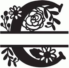 Free Free 143 Flower Split Monogram Svg SVG PNG EPS DXF File