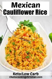 Myfoodstory.com low carb mexican cauliflower rice is a healthy, paleo friendly, keto friendly, vegan side dish recipe that is bursting with mexican flavours and ready in 30 minutes! Mexican Cauliflower Rice Keto Cooking Christian
