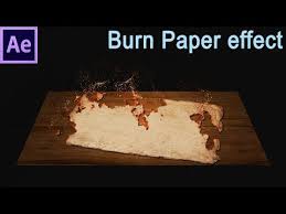Octopus Effects Youtube Burnt Paper After Effect Tutorial Adobe After Effects Tutorials