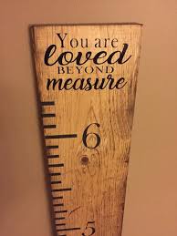 This Custom Wooden Growth Chart Ruler For Marking Your Chi