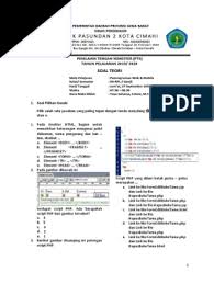 2020/2021 semester genap xii rpl smkn 1 sukorejo nama mata pelajaran : Soal Uas Pas Ganjil 2019 2020 Pilihan Ganda Essay Pemrograman Web Dan Perangkat Bergerak Kelas Xii Rpl Pdf