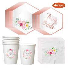 We did not find results for: Howaf 44pcs Rose Gold Hen Party Decoration Supplies Tableware Team Bride Paper Plates And Napkins Hen Party Paper Cups For Bridal Shower Weeding Bachelorette Party Serves 8 Buy Online In Bahamas At