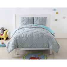 Shop this collection (18) camden floral cotton comforter set. Full Queen Anytime Pleated Comforter Set Gray Turquoise My World Target