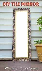 Check out our tile mirror frame selection for the very best in unique or custom, handmade pieces well you're in luck, because here they come. Diy Tile Mirror Whats Ur Home Story