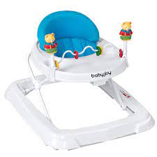 Buy Baby Joy Baby Walker Foldable Activity Walker Helper With Adjustable Height Baby Activity Walker With High Back Padded Seat Bear Toys Blue Online In Usa B07hf7576w
