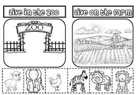 zoo and farm animal sort by little dumplings teachers pay teachers