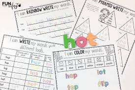 Don't worry, we've got a ton of action words for you today, and we're sure you'll can pick something fun form the list to do. Editable Word Work Activities Fun In First