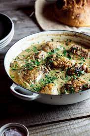 Nigel Slater S Coq Au Riesling Simply Delicious Recipe Recipes Food Cooking Recipes