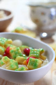Puding Kastard Berkuah Versi Lebaran Food Pudding Fruit Salad