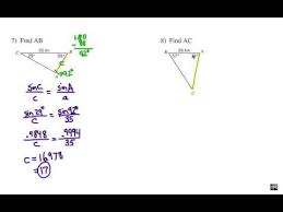 This tutorial shows you how to use the cosine ratio to find that missing measurement! Law Of Sines Solving Non Right Triangles Youtube