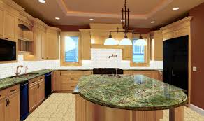 green granite kitchen countertops