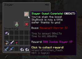 However you need a wood singularity and 10 level seven combat collections to max the latter. What Are The Best Armor Sword To Make Zombie Slayers Page 2 Hypixel Minecraft Server And Maps
