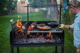 Argentine Wood Fired Parrilla Asado Grill And Barbecue Bbq Etsy Custom Grill Asado Grill Bbq Grill Design