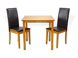 Sunbear Furniture Dining Kitchen Set Of Classic Square Table And 2 Chairs Fallabe Contemporary Dining Room Sets Dining Room Furniture Sets Apartment Appliances
