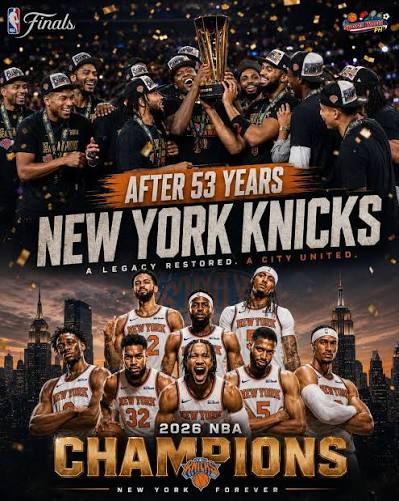The New York Knicks waited 53 years for this moment, and they finally did  it 🏆🔥