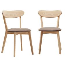 Top markenqualität zu discountpreisen in ihrem möbel online shop 2er Set Stuhl Mit Massivholz Gestell Und Lehne Und Gepolsterter Sitzflache
