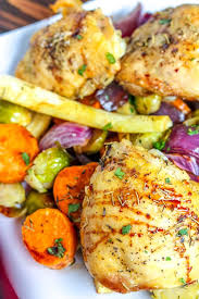 Melissa cooks chicken thighs with about 20 cloves of garlic, which become sweet and tender in the oven. Oven Roasted Chicken Thighs With Balsamic Glaze Kylee Cooks