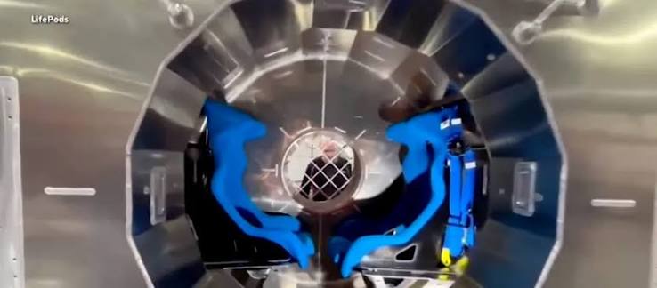 Startup company reveals prototype of tsunami survival pod