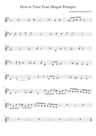 Each piece has two easy arrangements, one for solo trumpet, the other for trumpet and piano when playing duets. How To Train Your Dragon Trumpet Sheet Music For Trumpet In B Flat Solo Musescore Com