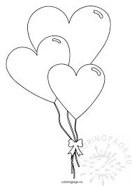 Heart Balloon Coloring Pages Coloring Pages Heart Balloons Flower Coloring Pages Free Coloring Pictures