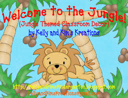 Jungle decor word wall and number sense poster fun: Kelly And Kim S Kreations We Re Wild About Our Jungle Themed Classroom Decor Pack