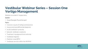 Image result for Vertigo Management