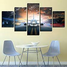Aviation + furniture = aviture. Phwds Wall Art Home Decor Abstract Poster 5 Pieces Aviation Aircraft Hd Pictures For Living Room Frame Modern Printed Canvas Painting 8 X 14 18 22inch With Frame Buy Online At Best Price In Uae