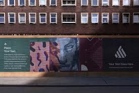 12 Mural Street Mockup Psd Mockup Psd Poster Mockup Mockup