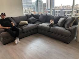 Lucy dark grey 84 sofa | living spaces. Grey Couch Looks Green