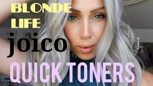 how to tone NEW Joico blonde life quick toner #hairstylist #joico #silver  #violet