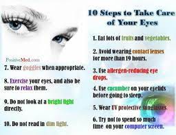 10 Steps To Take Care Of Your Eyes Eye Health Take Care Of Yourself Eyes